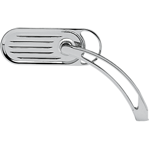 Mirror - Side View - Grooved Slingshot - Oval - Chrome 13-040