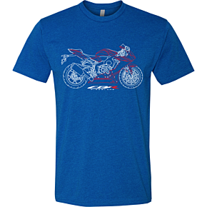 Honda Fireblade T-Shirt - Blue - Small NP21S-M2174-S