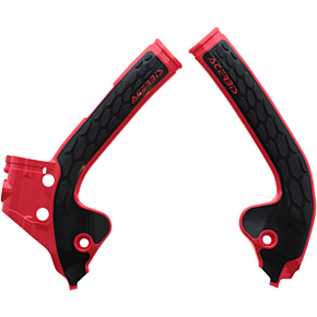 Acerbis X-Grip Frame Guards - Red/Black 2686041018
