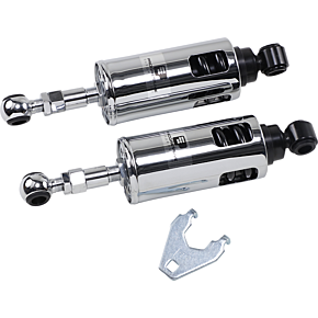 Progressive Suspension 422 Series Adjustable Shocks - Chrome - Heavy-Duty
