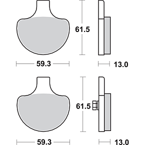 Sbs Sintered Brake Pads - Harley-Davidson 579H.HS