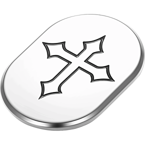 Antenna Cover - Left Rear Fender - Cross - Chrome FD41-AC-SS-LT