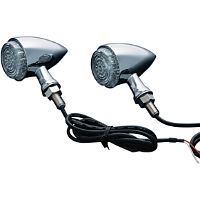 Kuryakyn Torpedo Light - Chrome/Red - ECE