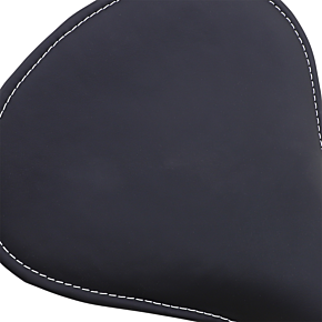 Seat - Spring Solo - Low-Profile - Large - Black Solar-Reflective Leather/White Perimeter Stitch 0806-0055