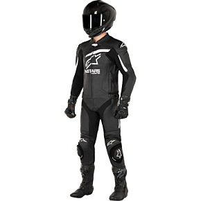 GP Plus R v4 Airflow Leather Jacket - Black/White - US 40 / EU 50 3100624-12-50