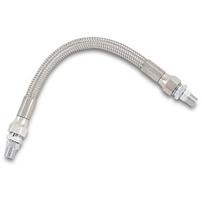 Oil Line with Fittings - Stainless Steel - 8" 0711-0043