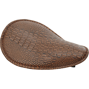 Seat - Spring Solo - Low-Profile - Small - Faux Alligator/Brown Stitching 0806-0096