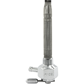 Hex Fuel Valve - Chrome - 3/8" NPT 1211-CH