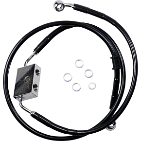 Brake Line - Front - +12" - Black - XL 1741-5313
