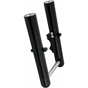 Fork Legs - Black Anodized - Smooth - Dual Disc - '08-'13 FLT 06-502
