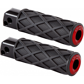 Diamond Foot Pegs - Passenger - Red 400-060