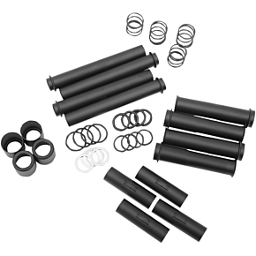 Pushrod Tube Kit - Black - Twin Cam 0928-0043