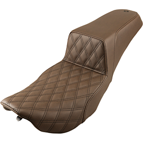Step Up Seat - Driver Lattice Stitched - Brown