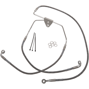 Brake Line - Front - +6" - Touring - Stainless Steel 1741-2626