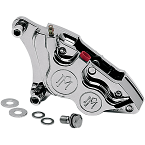 Performance Machine Pm Caliper - Front Right - Polished - 84-99 Harley-Davidson 0053-2916-P
