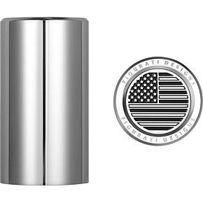 Docking Hardware Covers - American Flag - Long - Contrast Cut - Stainless Steel FD26-DC-2545-SS