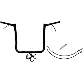 Fat Baggers Inc Handlebar Kit - Pointed Top - 16" - Black 901216-B