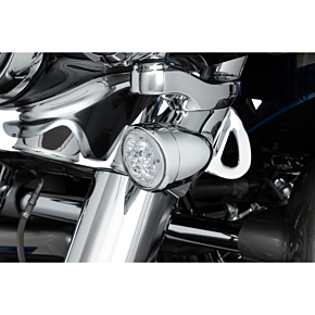 Ciro Turn Signal Insert - Front - Chrome/Clear 45403