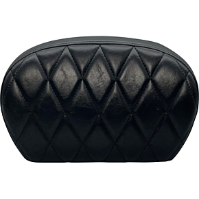 Le Pera Sissy Bar Pad - Single Diamond - Shiny Black L-SBP01DM-SH