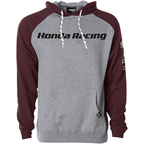Honda Racing Hoodie - Gray/Burgundy - 2XL 23-88308