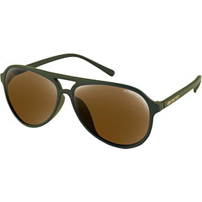 Maverick Sunglasses - Matte Olive - Brown HD Gold Mirror BMAV102HD