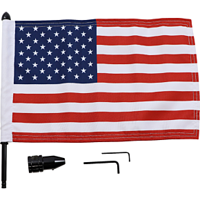 Flag Mount - 1/2" Round Bar - With 10" X 15" Flag BRFM-FXD315
