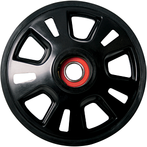 Idler Wheel with Snap Ring/Bearing 6004 - Black - Group 18 - 180 mm OD x 20 mm ID 298984