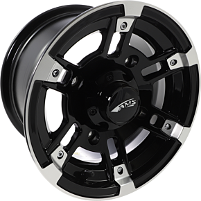 Wheel - Roll'n 104 - Front/Rear - Machined Black - 12x7 - 4/156 - 4+3 2748-031AB
