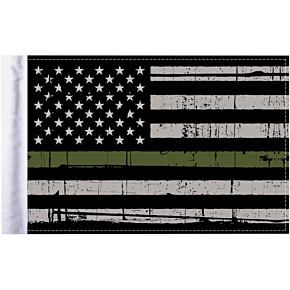 Grunge U.S.A. Flag - Green - 6" x 9" FLG-GMGL-US