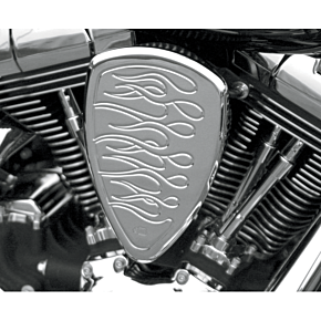 Replacement BAK Air Cleaner Cover - Flame - Chrome BA-2800-03