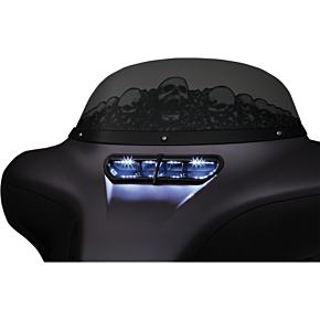 Kuryakyn LED Fairing Vent Light - Black - 5056