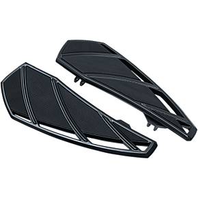 Kuryakyn Phantom Driver Floorboards - Gloss Black - Harley-Davidson Touring '83-'19