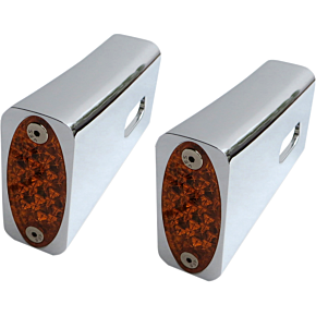 Proone Perfmfg Strut LED Marker Light - Chrome/Amber 909108