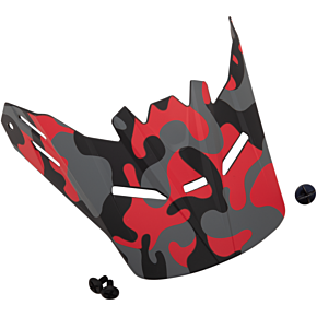 Youth Rise Visor Kit - Camo - Red 0132-1339