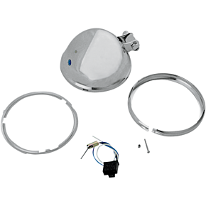 Bottom Mount Headlight Shell - 5-3/4" - Chrome DS-280099