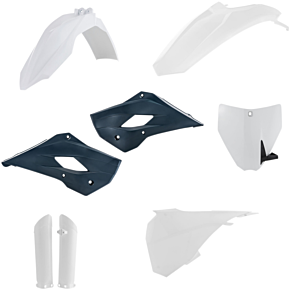 Acerbis Full Replacement Plastic Kit with Lower Airbox Cover - '16 OE White/Black