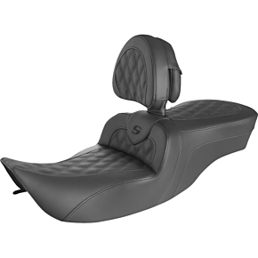 Roadsofa™ Seat - Full Lattice Stitch - with Backrest - FLH '97-'07 897-06-182BR