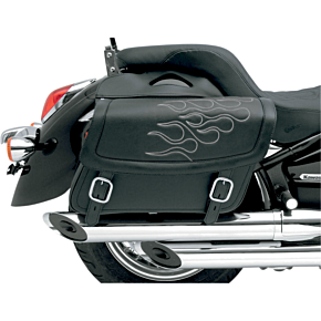 Saddlemen Flame Saddlebag - Silver - Medium