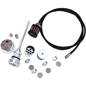 Vented Dipstick - Polished - Softail 3085