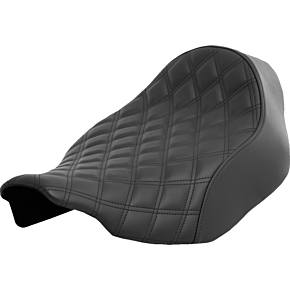 Renegade™ Solo Seat - Lattice Stitched - Black - FLT/FLH '23-'24 823-07-002LS