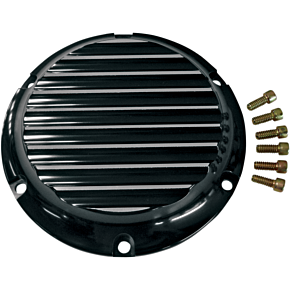 Joker Machine Derby Cover - Black/Silver - Finned 10-690B