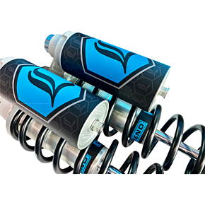 Legend Suspension REVO ARC Piggyback Shocks - Heavy Duty - Clear - 13" - '99-'17 Dyna 1310-1939