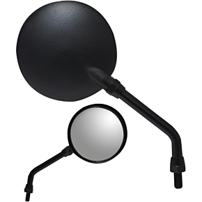 Parts Unlimited Round Parts Unlimited Mirror - Black