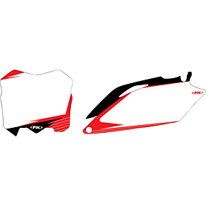 Graphic Number Plate - White/Red - CRF 24-64356