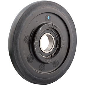 Idler Wheel with Bearing 6005RS - Black - 130 mm OD x 25 mm ID 298936