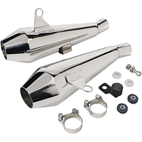 Shorty Predator Pro™ Mufflers - Polished BC902-116-P