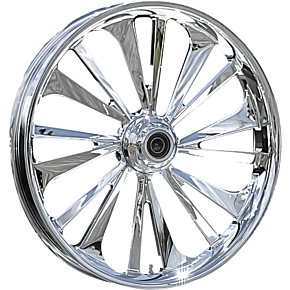 Wheel - Dillinger - Front - Dual Disc/with ABS - Chrome - 21x3.5 - FLH 213HD031A21138C