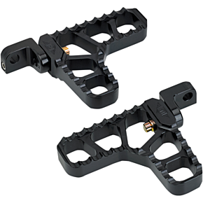Joker Machine Adjustable Serrated Footpegs - Black - XL 08-62-3B