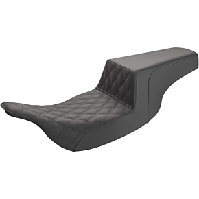 Saddlemen Step-Up Seat - Front Lattice Stitch - Black 897-07-172