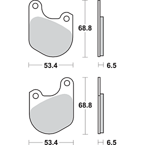 Ceramic Brake Pads 537H.HF